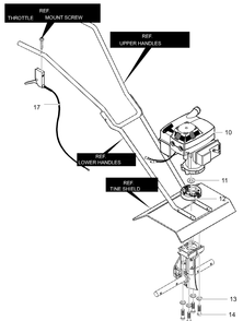 Part Location Diagram of F-011304M Briggs and Stratton Instruction Manual
